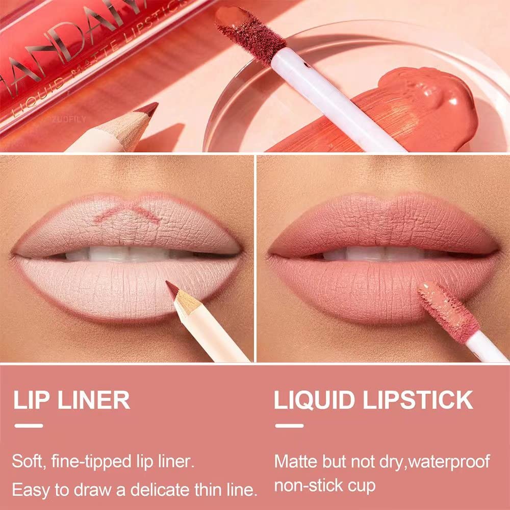 Easily Lip Liner and Liquid Matte Lipstick Set