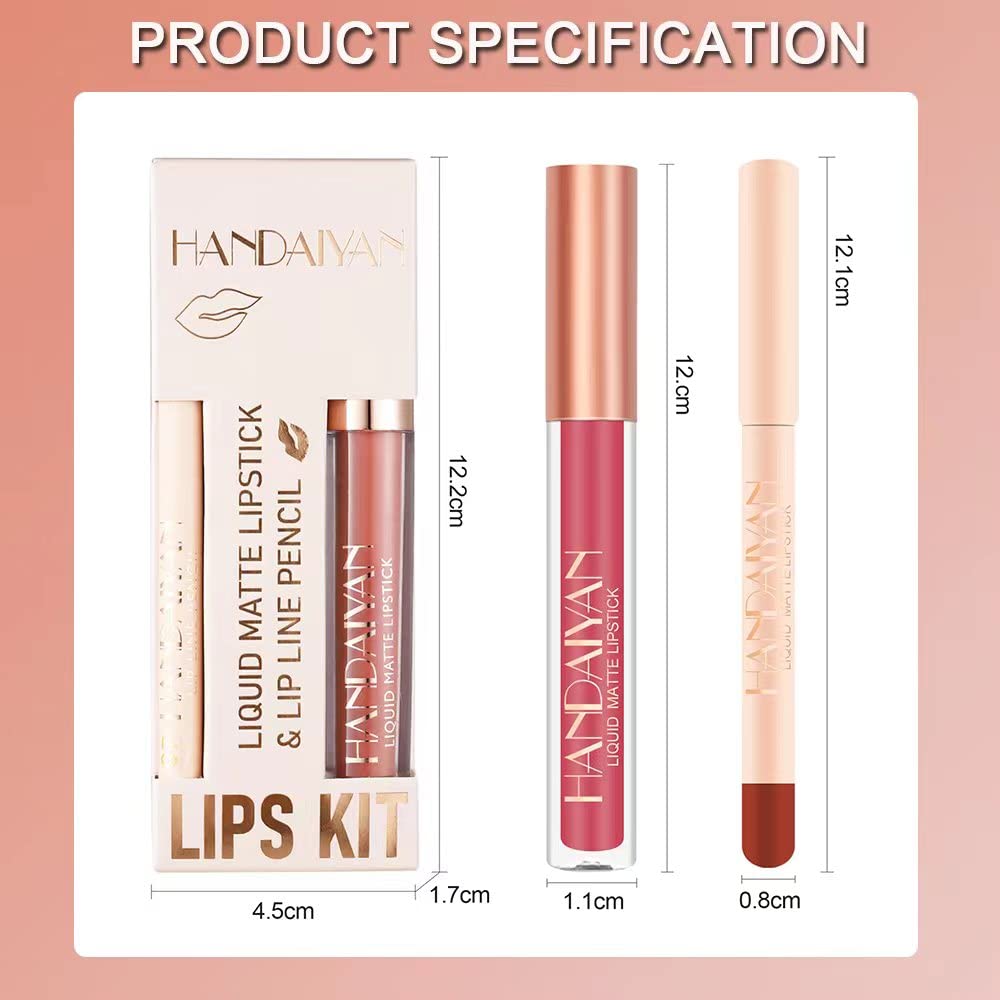 Easily Lip Liner and Liquid Matte Lipstick Set