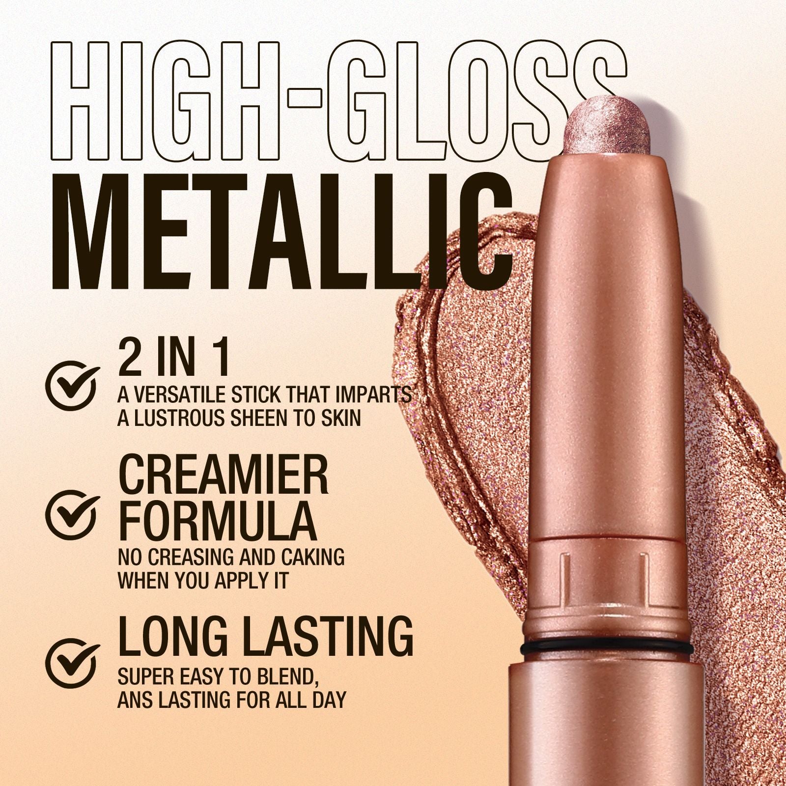 EASY 6-Color Shimmer Eyeshadow Stick Set