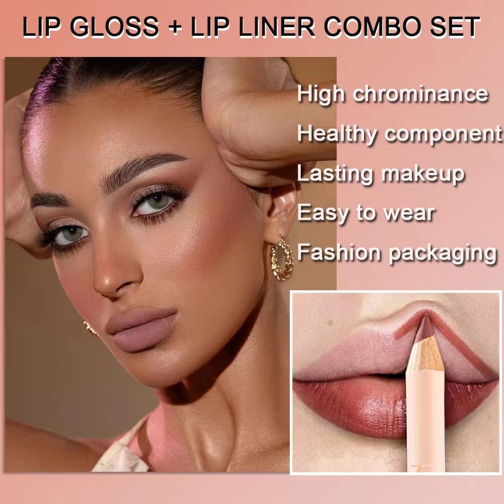 Easily Lip Liner and Liquid Matte Lipstick Set
