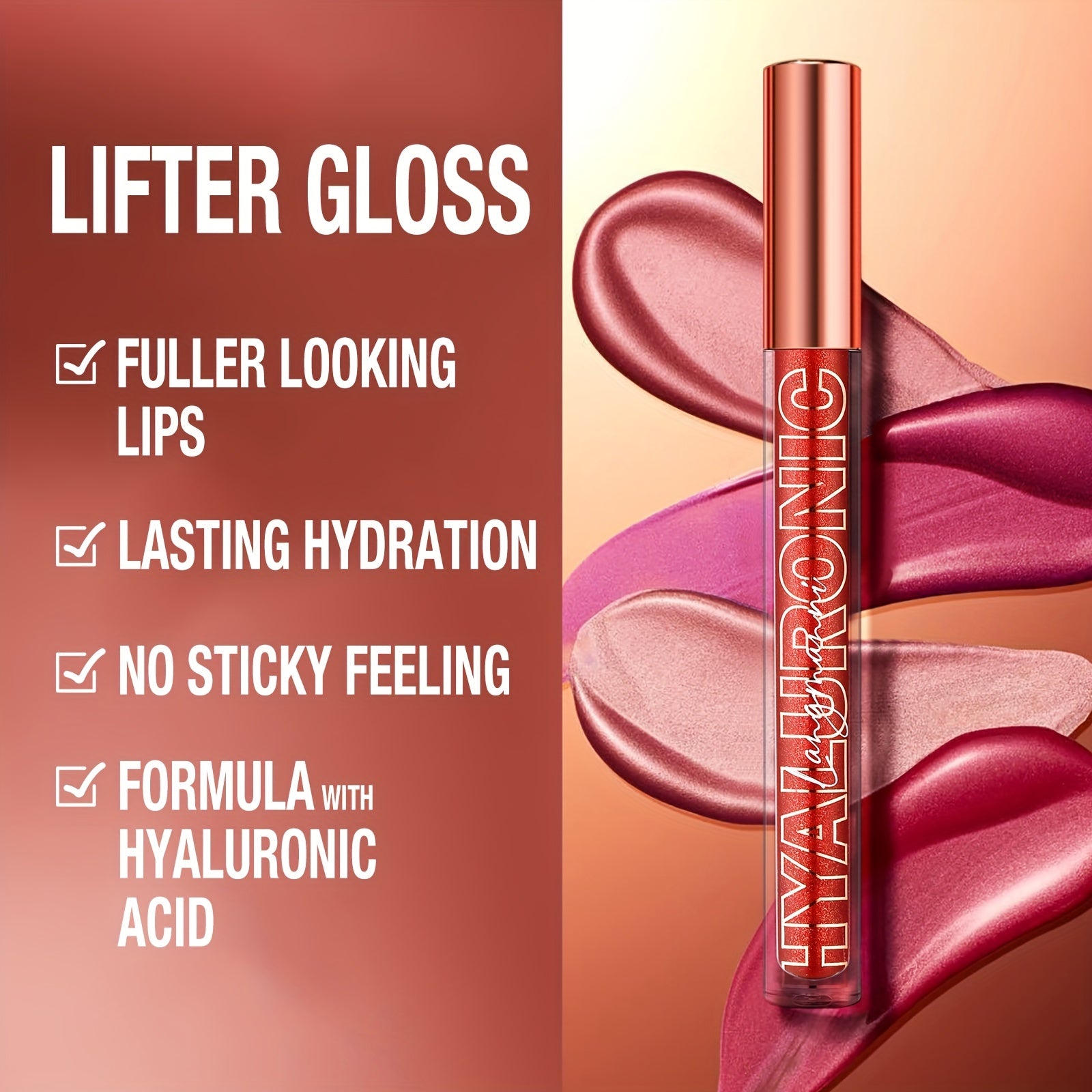 HYALURONIC Acid Glosy Glitter Lip Gloss