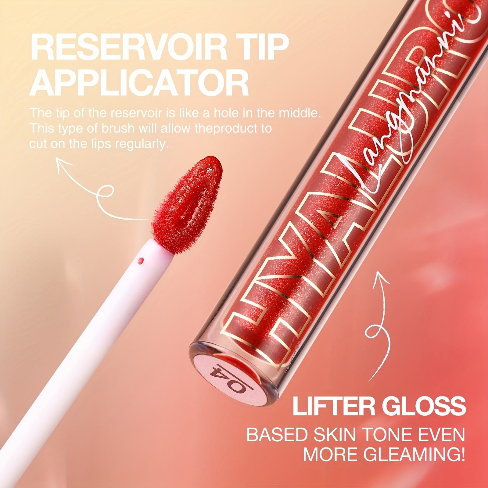 HYALURONIC Acid Glosy Glitter Lip Gloss