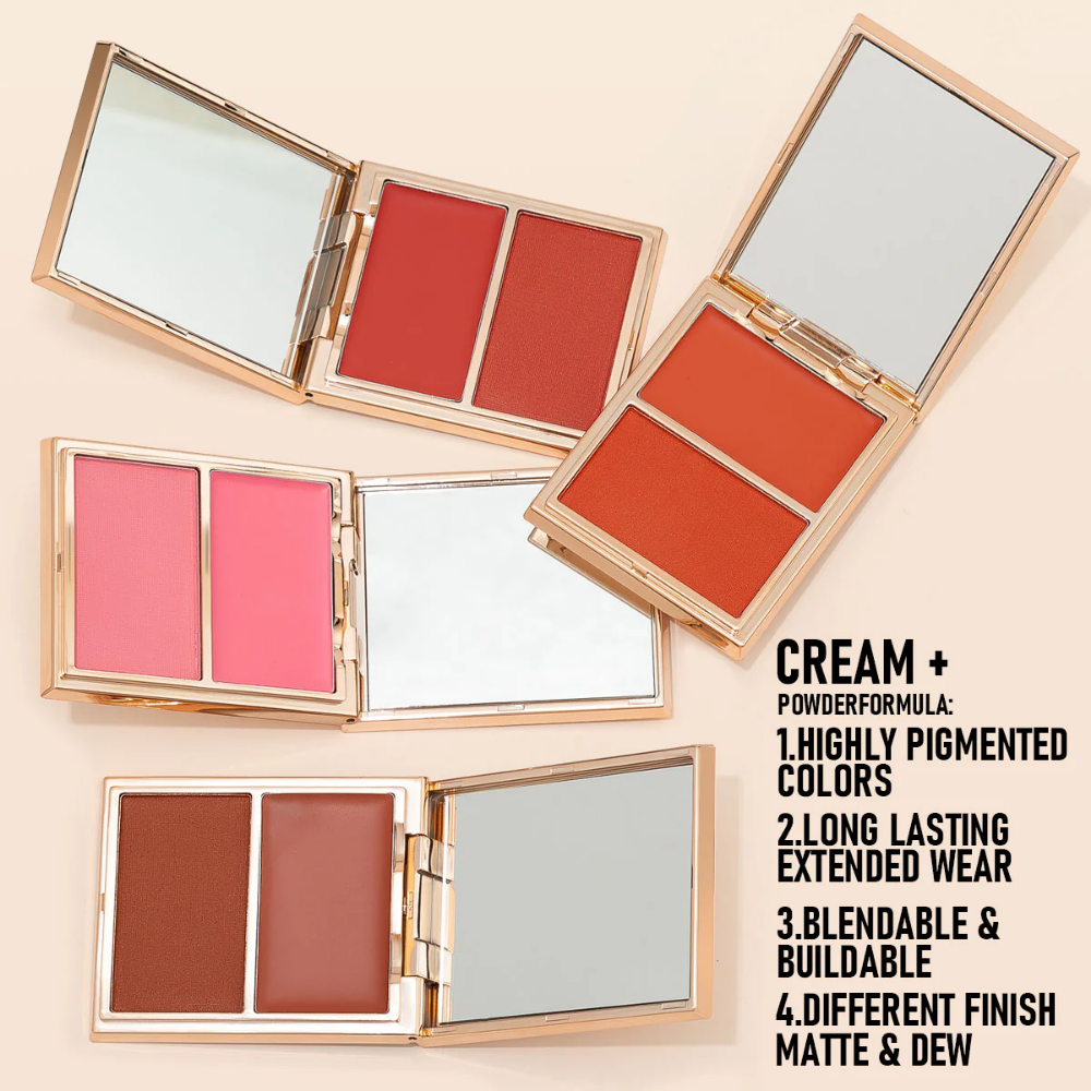 2-in-1 Cream & Powder Blush Palette