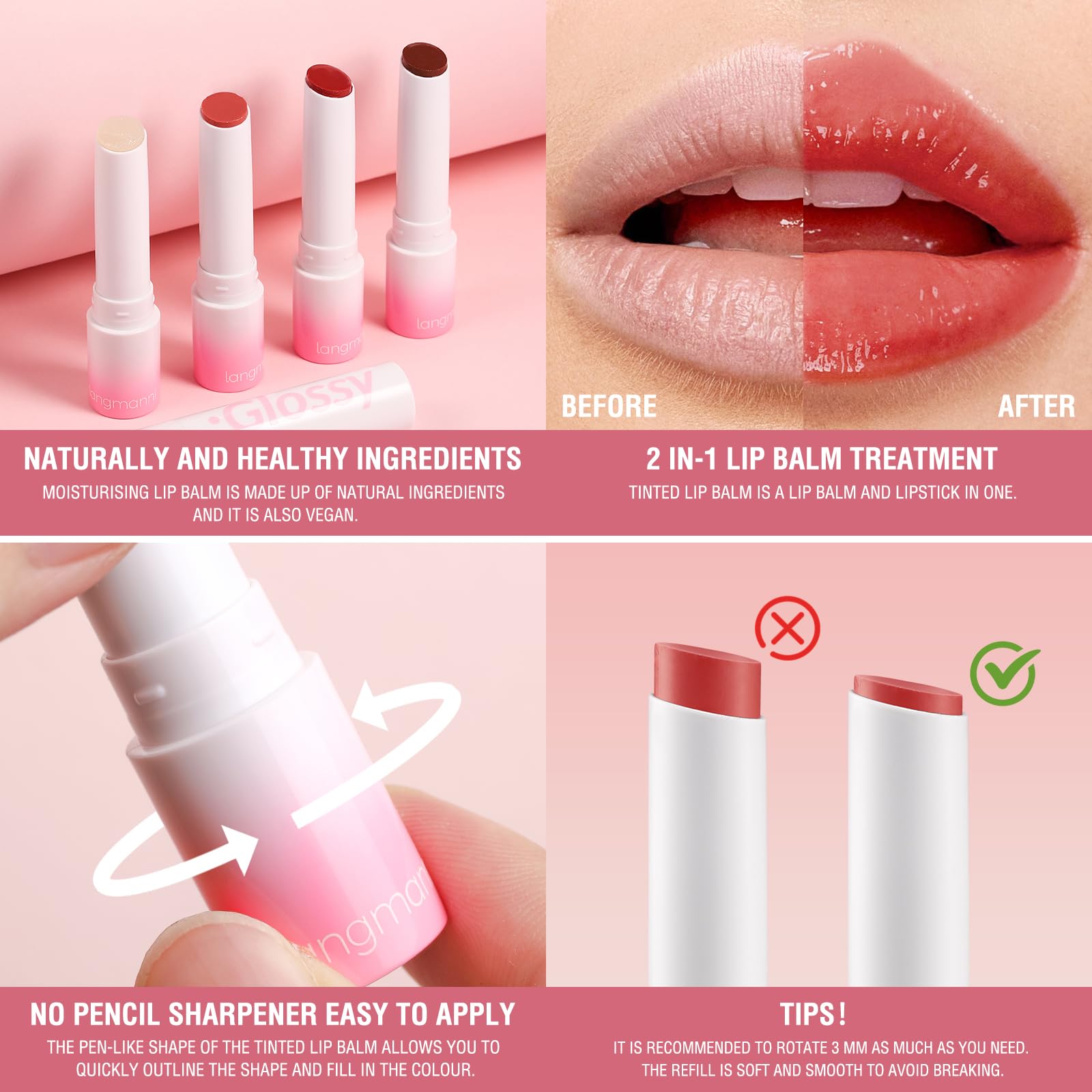 Jelly Moisturizing Glossy Lip Balm