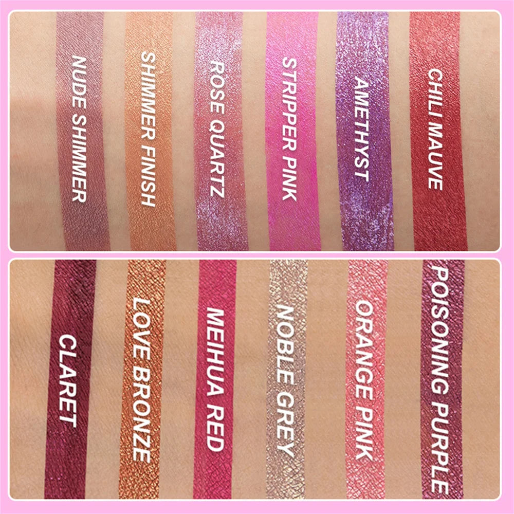 Metallic Shimmer Waterproof Liquid Lipstick