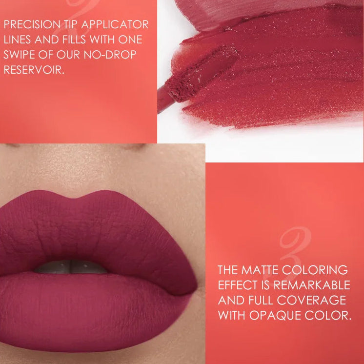 Lip Contour Kit – Ultra Matte Liquid Lipstick Liner Duo